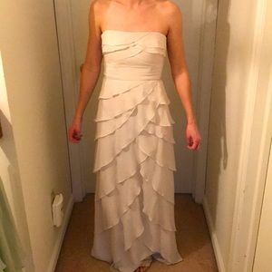 Cream strapless dress